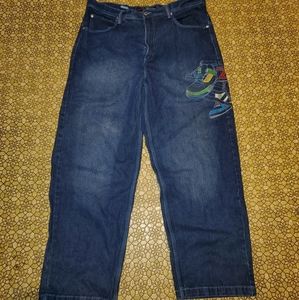Vntg Southpole Embroidered Sneaker Jeans Size 42